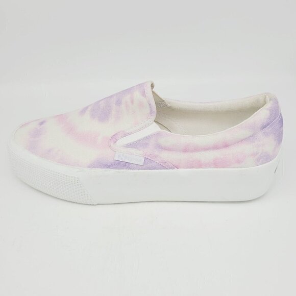 Superga 2306 Platform Slip On Sneakers Pink Purple Tie Dye Sz 8.5 NEW NO BOX - Picture 8 of 10